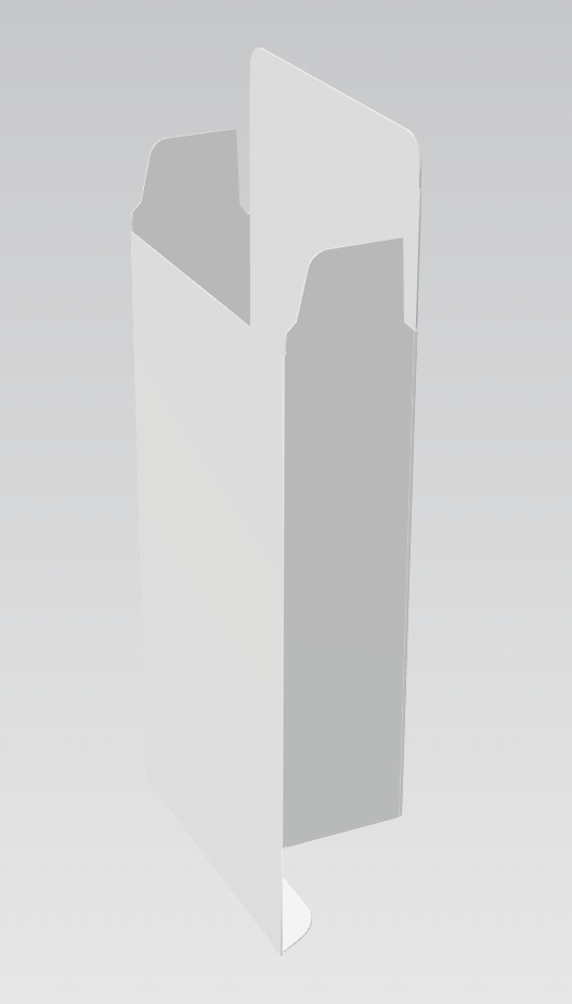 Tall Slim Tuck End Box — dieline